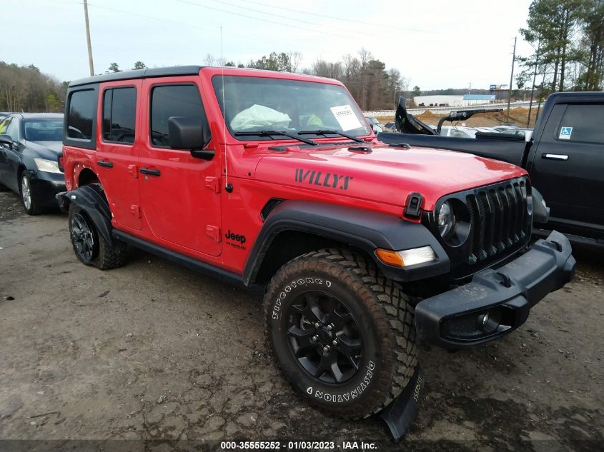 2021 JEEP WRANGLER UNLIMITED WILLYS VIN: 1C4HJXDG6MW649482