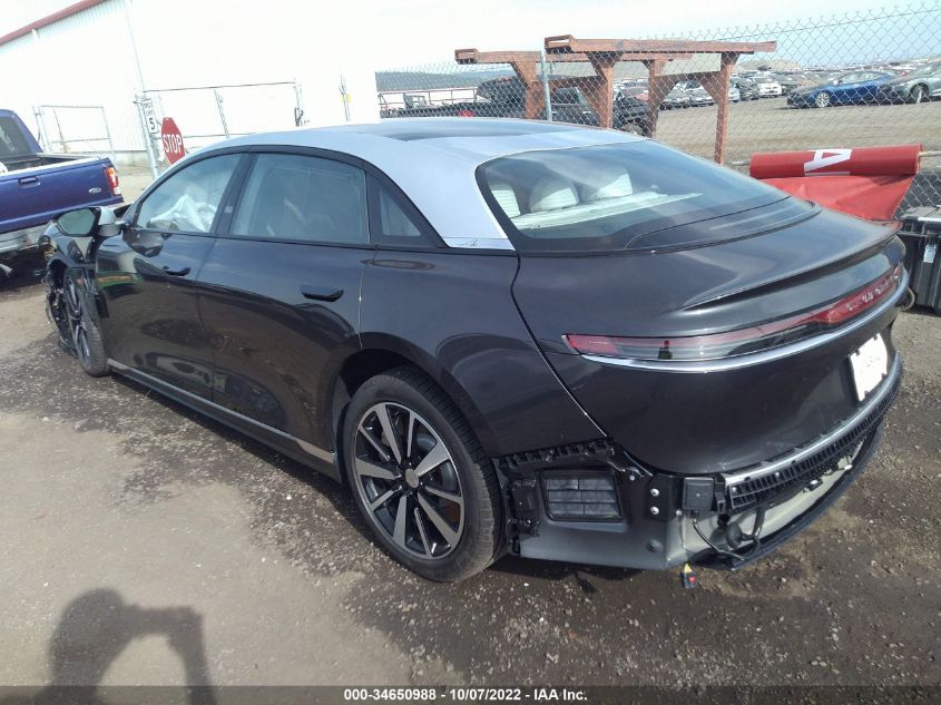 2022 LUCID AIR GRAND TOURING VIN: 50EA1GBA5NA003828