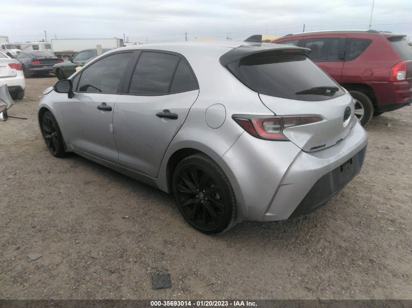2022 TOYOTA COROLLA HATCHBACK SE/NIGHTSHADE/XSE VIN: JTND4MBE4N3189789