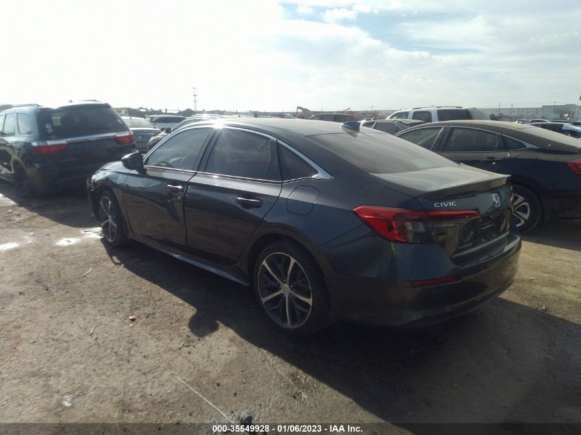 2022 HONDA CIVIC SEDAN TOURING VIN: 2HGFE1F91NH321024