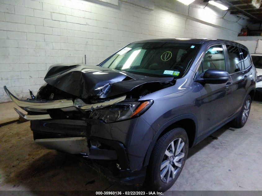 2022 HONDA PILOT EX-L VIN: 5FNYF6H55NB015137