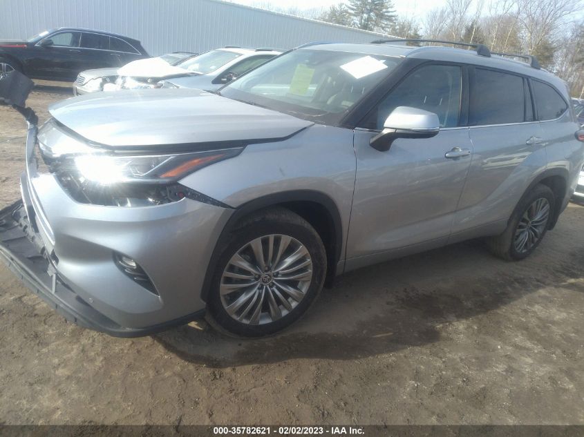 2022 TOYOTA HIGHLANDER PLATINUM VIN: 5TDFZRBH1NS247569