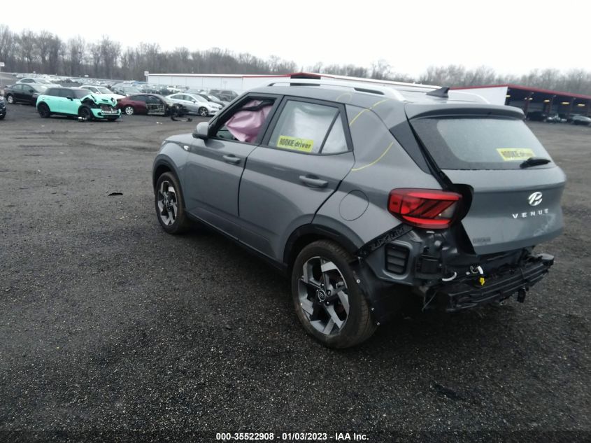 2022 HYUNDAI VENUE SEL VIN: KMHRC8A3XNU200823