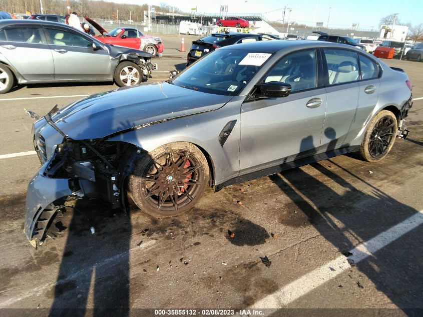 2022 BMW M3 COMPETITION VIN: WBS33AY06NFL80523