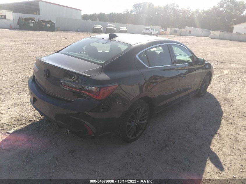 2022 ACURA ILX PACKAGE VIN: 19UDE2F8XNA004362