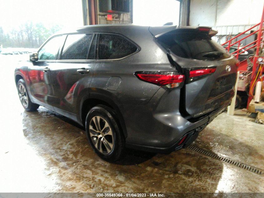 2021 TOYOTA HIGHLANDER XLE VIN: 5TDGZRAH7MS086407