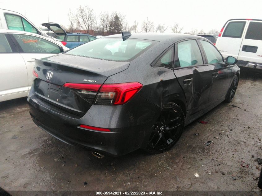 2022 HONDA CIVIC SEDAN SPORT VIN: 2HGFE2F57NH516015