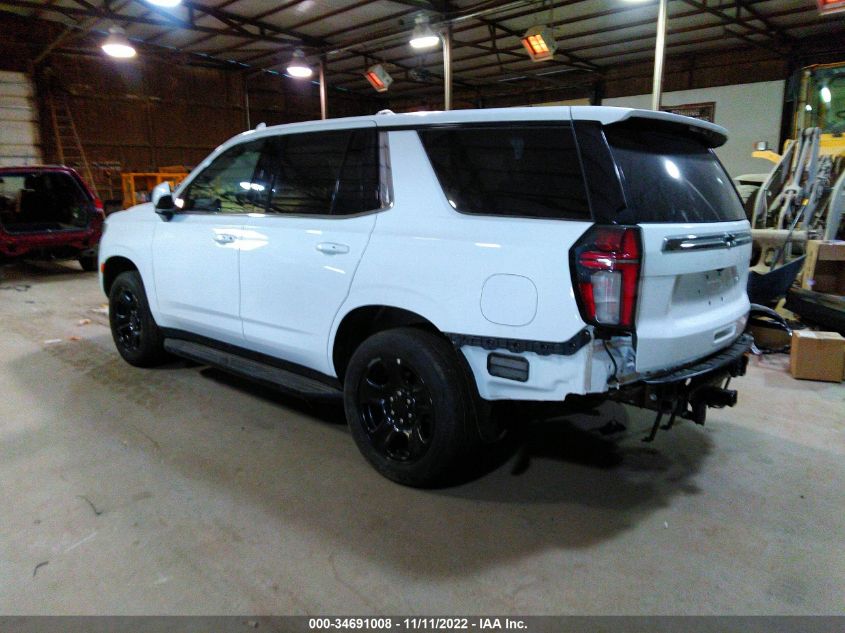 2021 CHEVROLET TAHOE COMMERCIAL VIN: 1GNSKLEDXMR375449