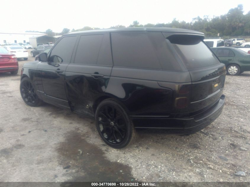 2020 LAND ROVER RANGE ROVER P525 HSE VIN: SALGS2SE1LA571923