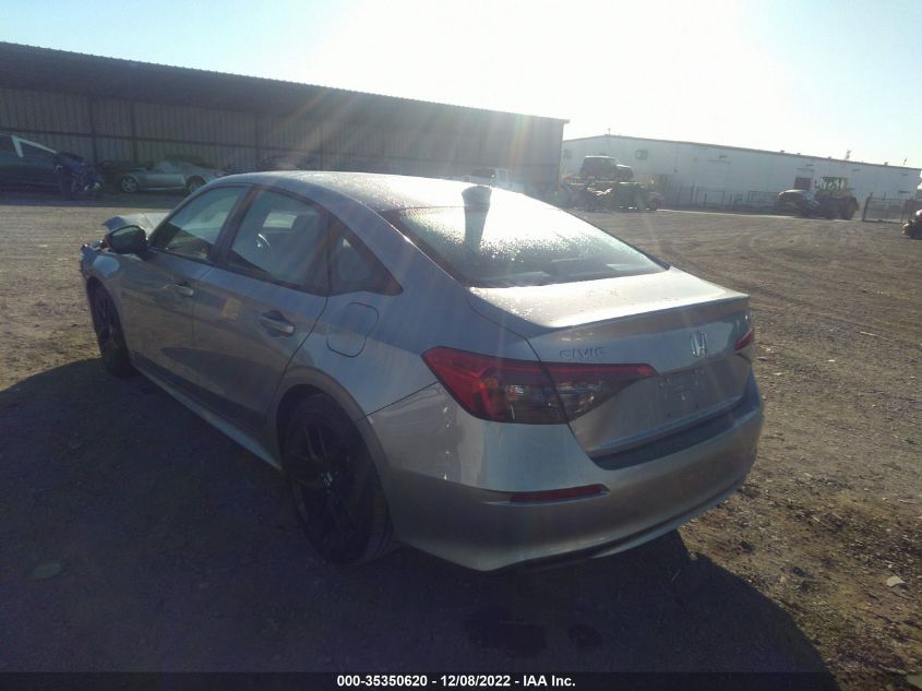 2022 HONDA CIVIC SEDAN SPORT VIN: 2HGFE2F52NH523759