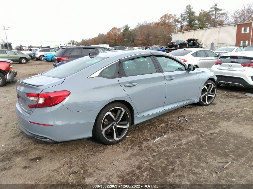 2022 HONDA ACCORD HYBRID SPORT VIN: 1HGCV3F2XNA016735