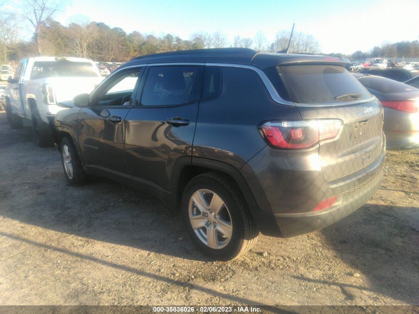 2022 JEEP COMPASS LATITUDE VIN: 3C4NJCBB0NT106557