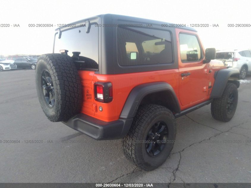 2020 JEEP WRANGLER WILLYS SPORT VIN: 1C4GJXAG3LW288095