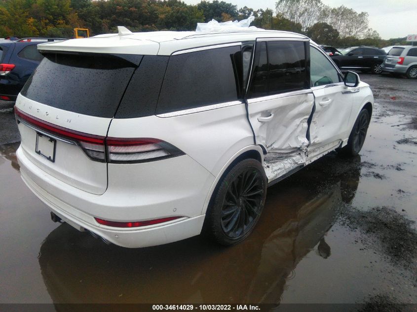 2021 LINCOLN AVIATOR RESERVE VIN: 5LM5J7XC6MGL00160