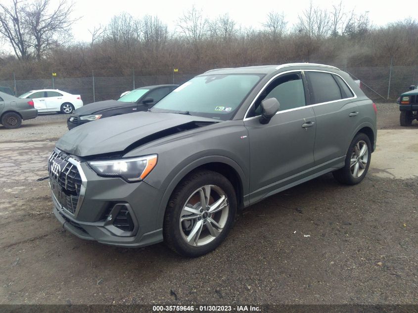 2022 AUDI Q3 S LINE PREMIUM VIN: WA1DECF36N1054372