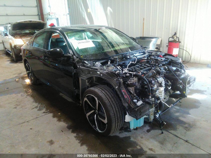 2022 HONDA ACCORD SEDAN SPORT SE VIN: 1HGCV1F42NA077678