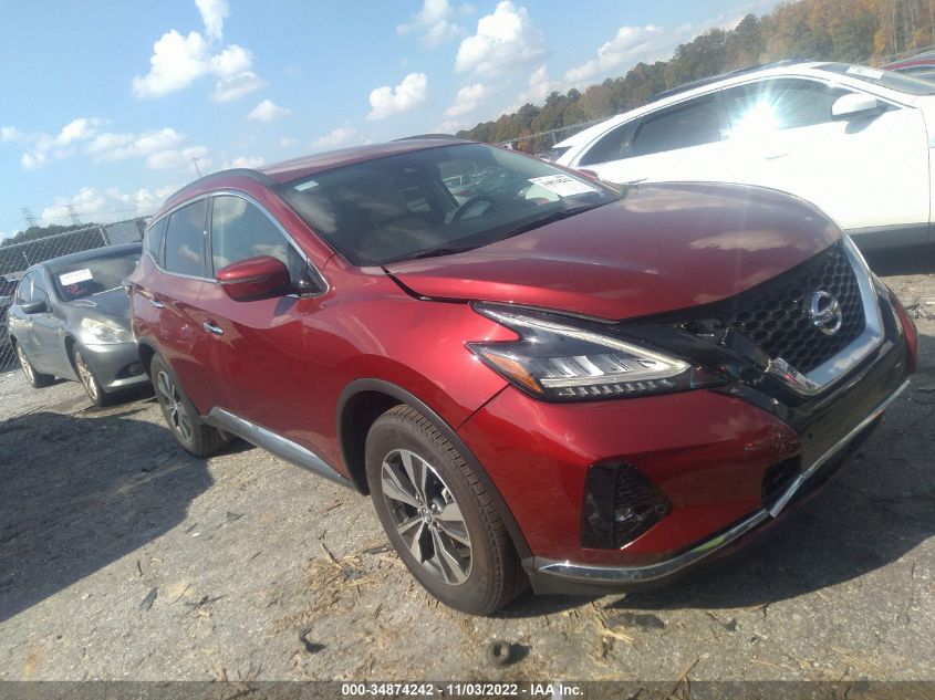 2021 NISSAN MURANO SV VIN: 5N1AZ2BJ2MC100497