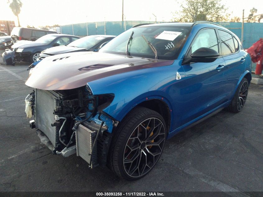 2021 ALFA ROMEO STELVIO QUADRIFOGLIO VIN: ZASPAKEV4M7D12760