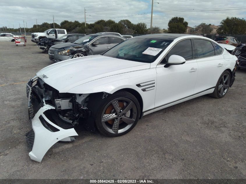 2022 GENESIS G80 3.5T SPORT VIN: KMTGB4SD6NU126641