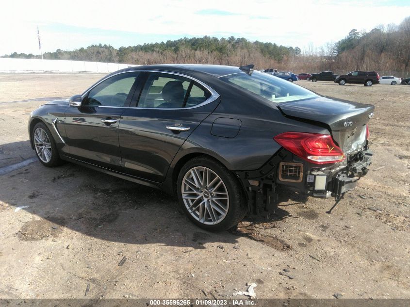 2021 GENESIS G70 2.0T VIN: KMTG34LA1MU072214