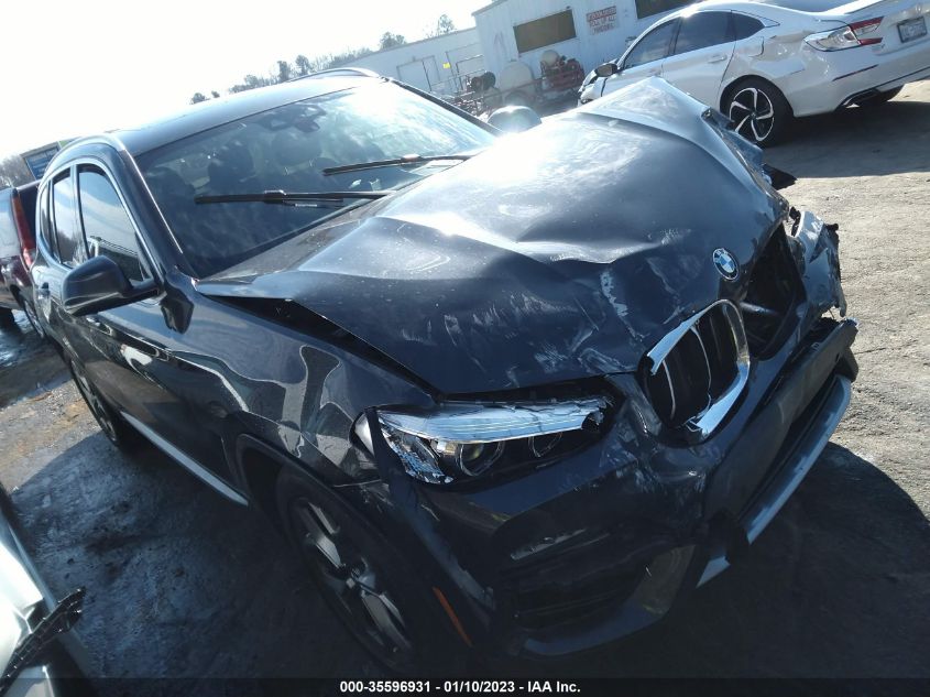 2021 BMW X3 XDRIVE30E VIN: 5UXTS1C06M9D79162