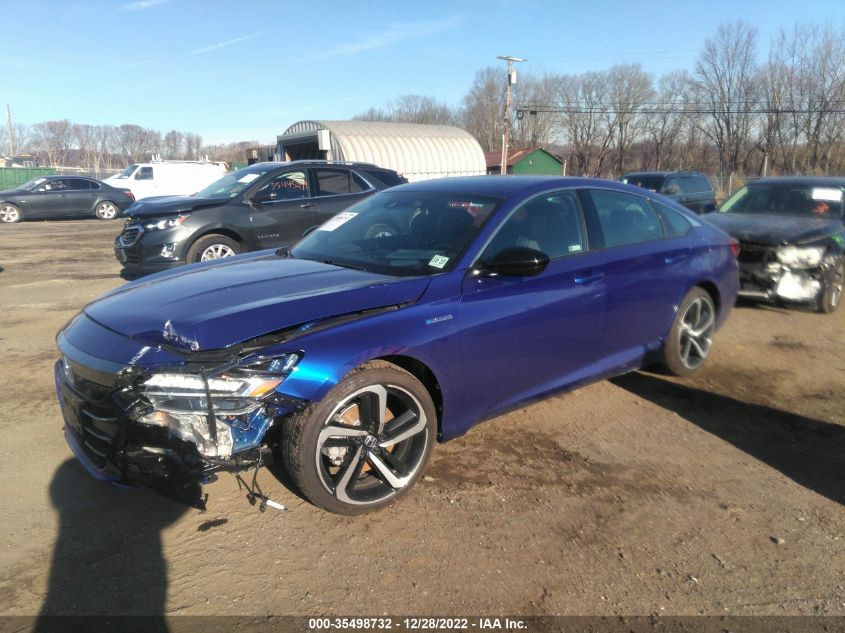 2022 HONDA ACCORD HYBRID SPORT VIN: 1HGCV3F22NA038468
