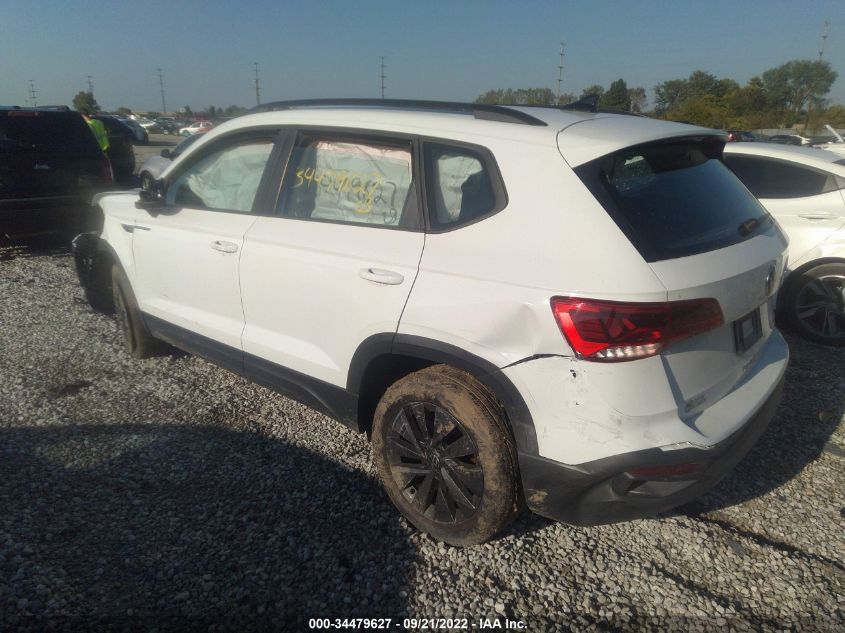 2022 VOLKSWAGEN TAOS S VIN: 3VVCX7B27NM016170