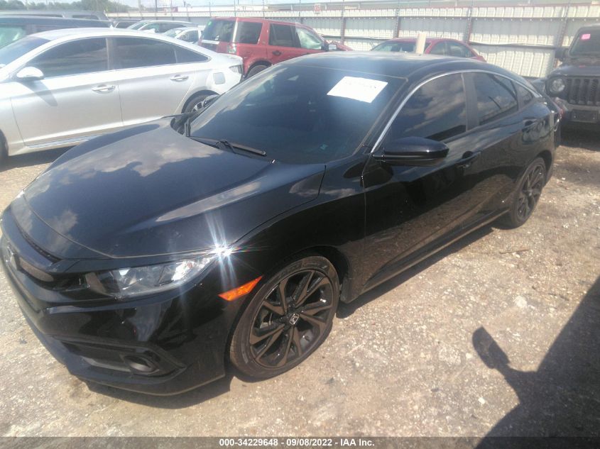 2021 HONDA CIVIC SEDAN SPORT VIN: 2HGFC2F83MH540701