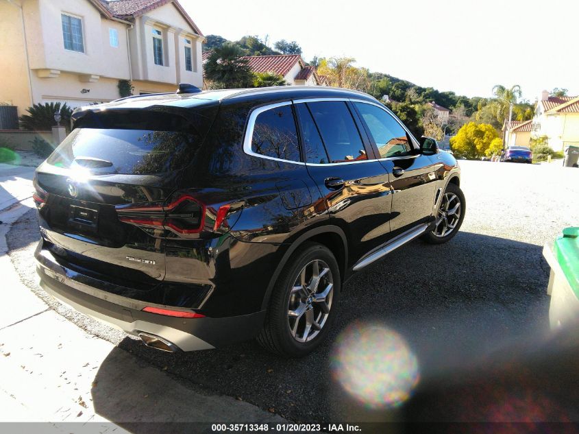 2022 BMW X3 SDRIVE30I VIN: 5UX43DP0XN9L39758