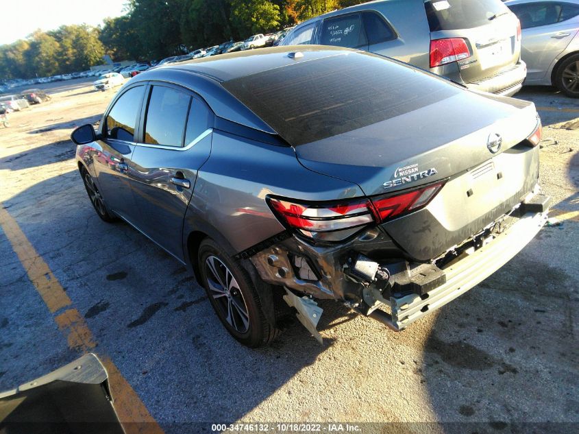 2022 NISSAN SENTRA SV VIN: 3N1AB8CV7NY234298