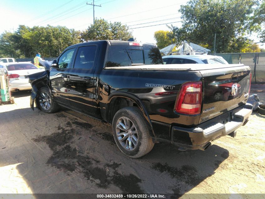 2021 RAM 1500 LARAMIE VIN: 1C6SRFJT0MN810240