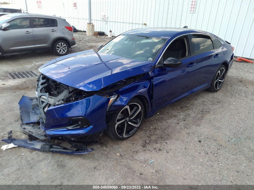 2022 HONDA ACCORD SEDAN SPORT SE VIN: 1HGCV1F47NA046295