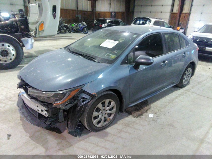 2022 TOYOTA COROLLA LE VIN: JTDEPMAE9NJ197576