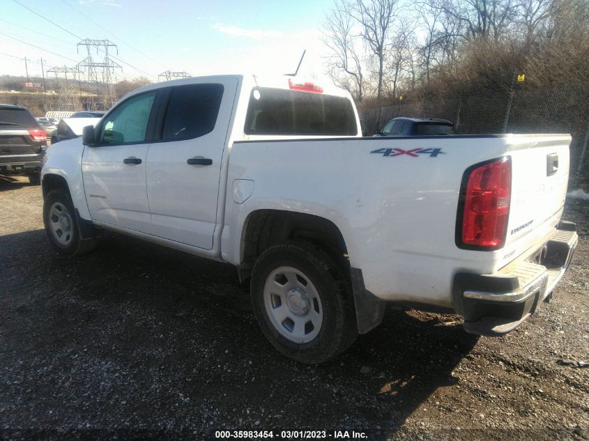 2022 CHEVROLET COLORADO 4WD WORK TRUCK VIN: 1GCGTBEN2N1191220