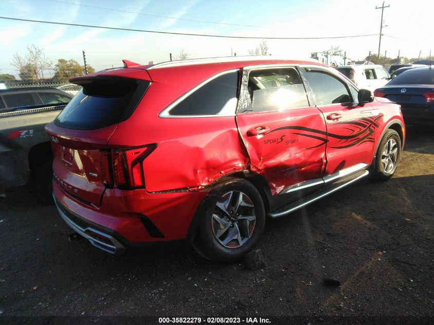 2022 KIA SORENTO HYBRID S VIN: KNDRG4LG0N5086648