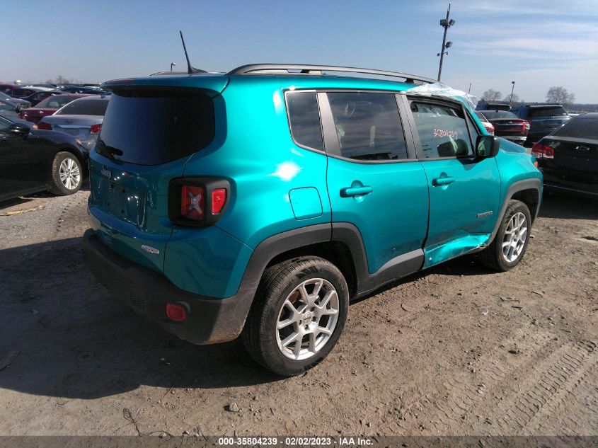 2022 JEEP RENEGADE LATITUDE VIN: ZACNJDB19NPN62929