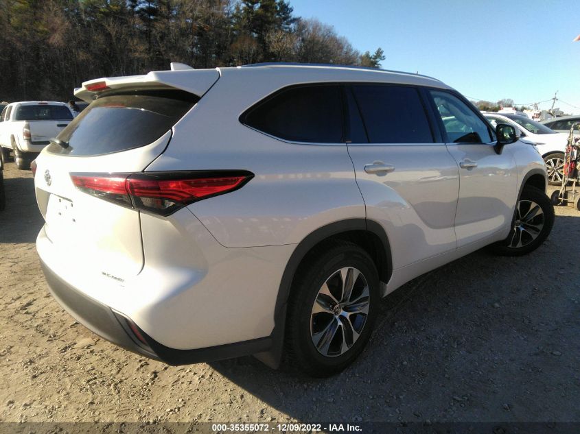 2020 TOYOTA HIGHLANDER XLE VIN: 5TDHZRBH0LS036532