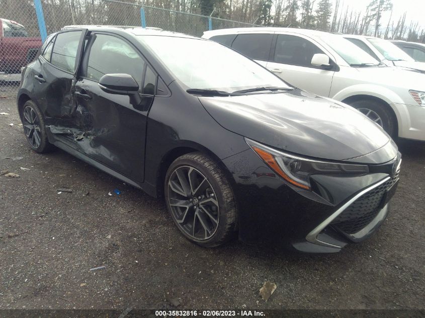 2022 TOYOTA COROLLA HATCHBACK XSE VIN: JTNC4MBE9N3187418