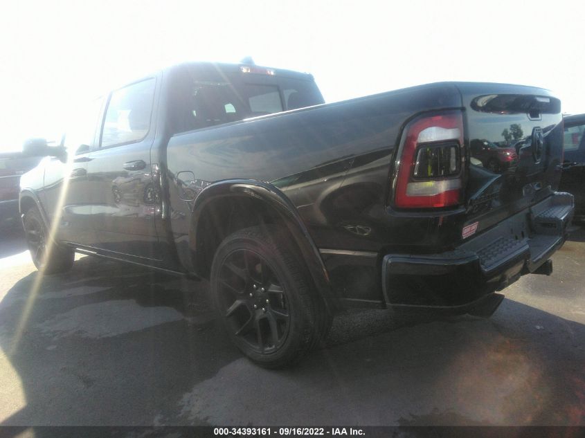 2021 RAM 1500 LARAMIE VIN: 1C6SRFJT7MN612075