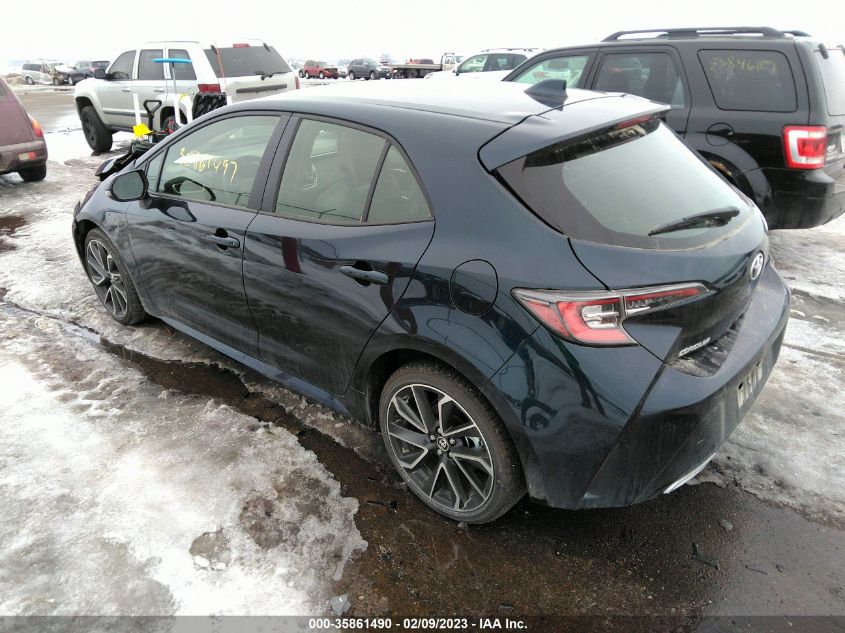 2022 TOYOTA COROLLA HATCHBACK XSE VIN: JTNA4MBE9N3175826