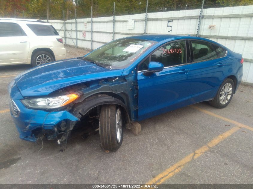 2020 FORD FUSION SE VIN: 3FA6P0HD7LR167821