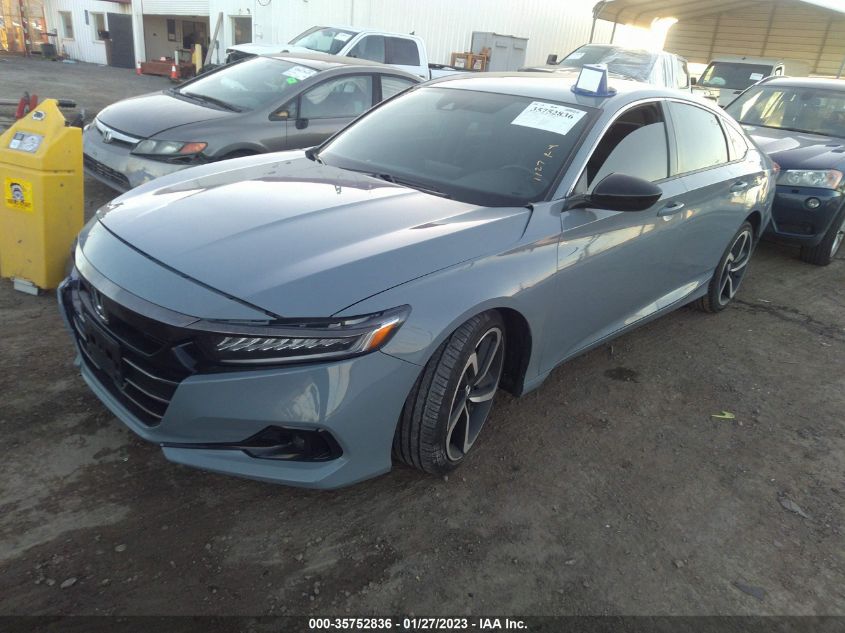 2021 HONDA ACCORD SEDAN SPORT VIN: 1HGCV2F31MA013904